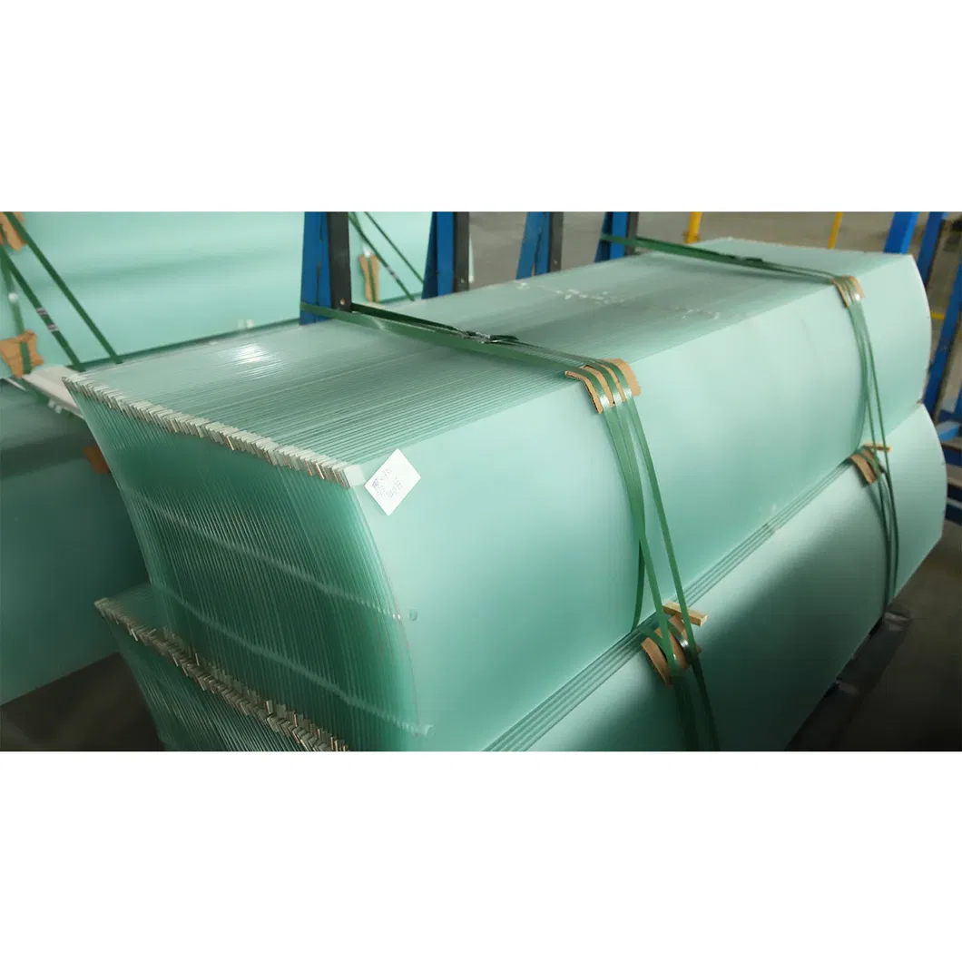 شیشه شناور با اندازه قابل تنظیم 3 میلیمتر تا 19 میلیمتر، شیشه سکوریت شده برای درب، پنجره، نرده، بالکن و حمام 0