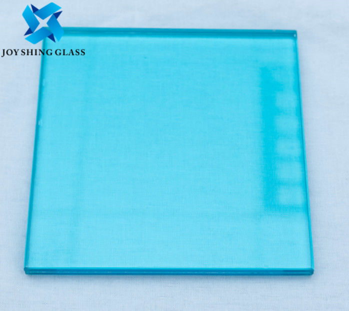 شیشه لایه دار رنگی 0.76mm آبی اقیانوس PVB شیشه لایه دار ایمنی