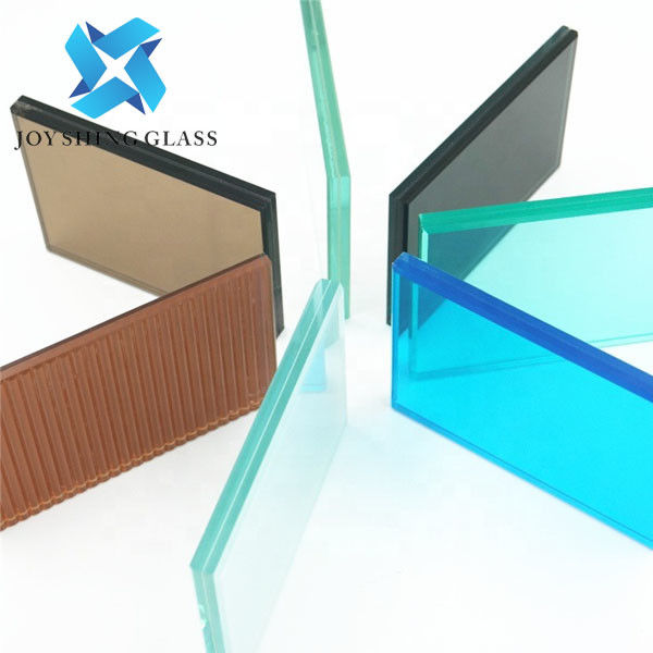 10.38mm فورد شیشه لایه دار آبی رنگ برای پارتیشن