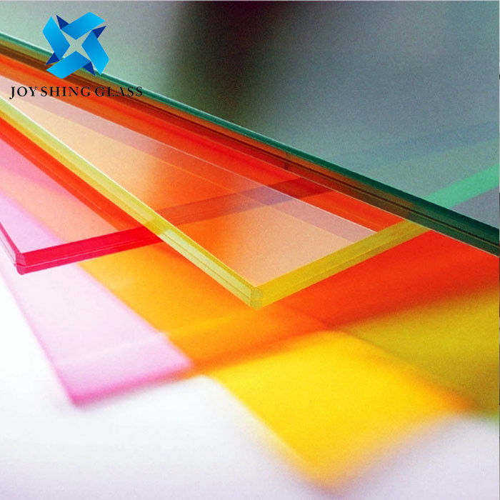 شیشه لایه دار رنگی 5+5mm شیشه لایه دار تزئینی PVB Interlayer