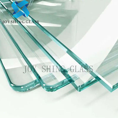شیشه فلوت شیشه ای فوق العاده سفید Low-E 10mm 12mm 15mm Building Tempered Glass