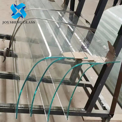 8mm Ultra Clear Bent Toughened Glass برای شیشه های منحنی پله